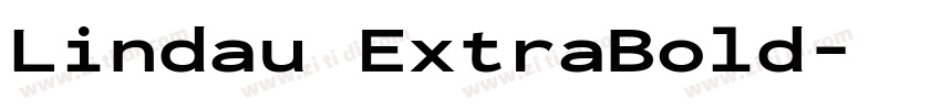 Lindau ExtraBold字体转换
